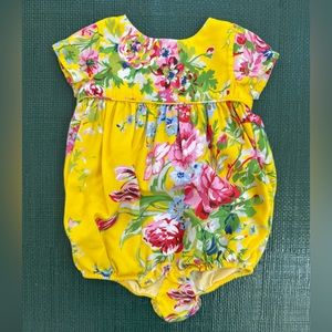 Ralph Lauren Baby floral bubble, 3m